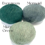 Baby Alpaca Silk Merino Wool Yak Blend Best Alternative for Mohair by Holst Garn Lucia Luxurious Lace Yarn Trendy Colors Replacement Mohair Comfort Colors Not Shed