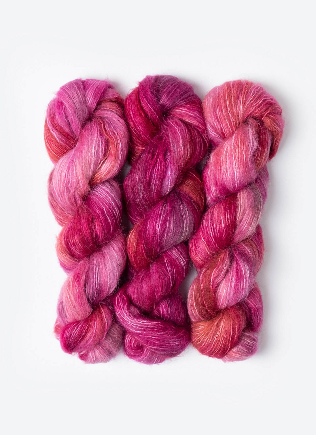 Suri Alpaca Yarn Brushed Suri Alpaca Hand Dyed Alternative Mohair Substitute Blue Sky Prairie Lace Bulky Gift Idea Knit Crochet Yarn 50g