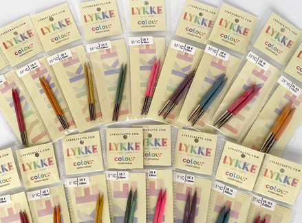 Handmade Lykke Interchangeable Needle TIPS Pairs 3.5 inches US Size 3 4 5 6 7 8 9 10 10.5 Lykke Color Needle Tips 3.5 inches Handcrafted Collection