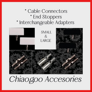 Chiaogoo Adapter Knitting Cable Connector Size Small Large Joiner End Cap Cable End Stopper Interchangeable Adapter Pack Tool Accessory Set