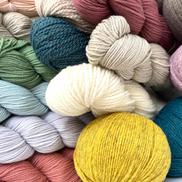 Mystery Yarn 100% Wool Non-Superwash Yarn Mystery Bundle Gift for Knitter Crocheter 250g Fingering Sport Worsted Surprise Curated Gift Bag Natural Fibers