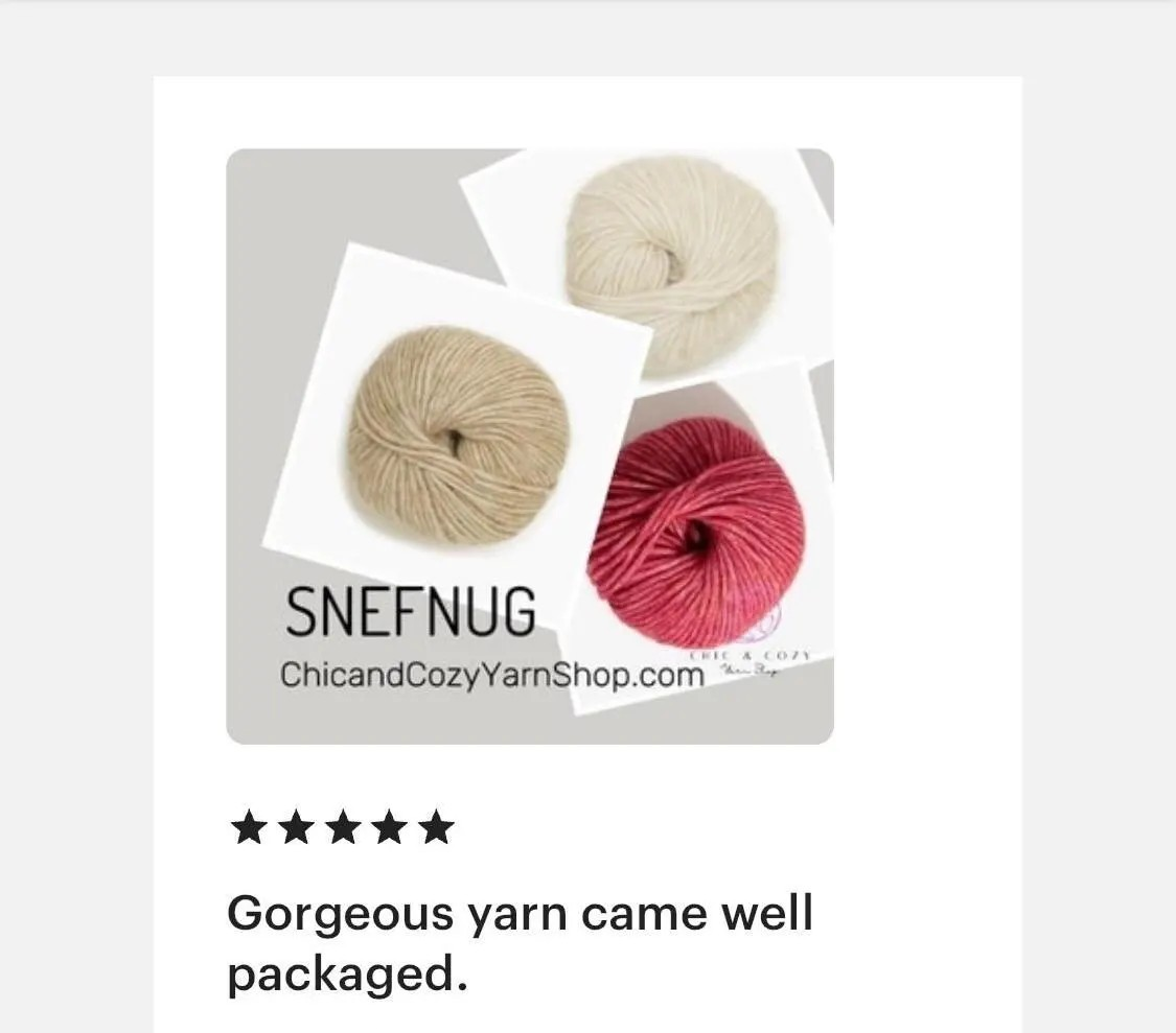 Snefnug By CaMaRose Yarn Merino Baby Alpaca Cotton Yarn Airy and Plump Yarn Bulky Weight Super Soft Yarn Perfect for Cardigans and Sweaters