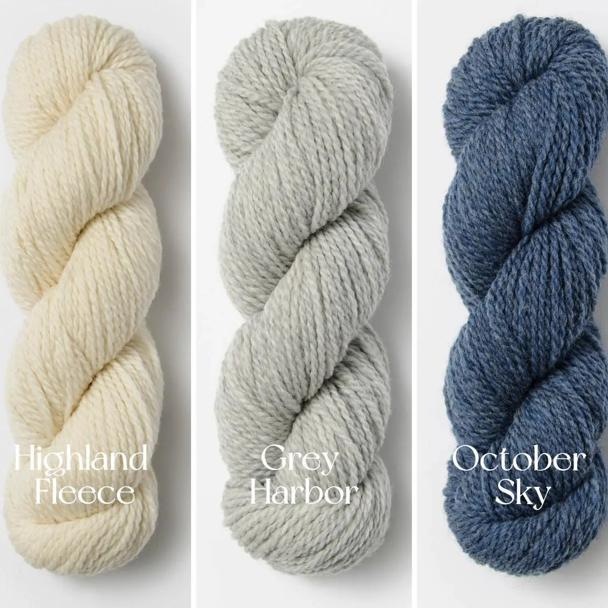 Blue Sky Fibers Woolstok Worsted Yarn 50g 100% Fine Highland Wool Soft Peruvian Wool Yarn with beautiful stitch definition Perfect for sweaters hats scarves colorwork and more