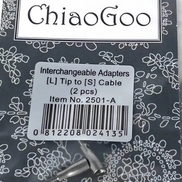 Chiaogoo Adapter Knitting Cable Connector Size Small Large Joiner End Cap Cable End Stopper Interchangeable Adapter Pack Tool Accessory Set