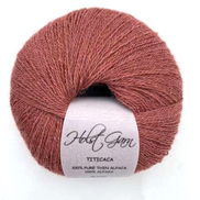 Holst Garn Titicaca Yarn is a Lace Weigh Plump Fluffy Alpaca with Soft Halo Ideal for Mohair Replacement in many colors like Pink Green Red Gray Blue Beige White Purple Brown