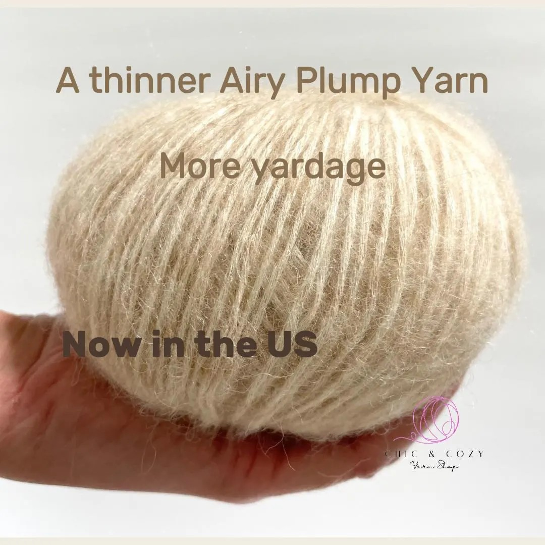 Alpaca Cotton Yarn Airy Blown Yarn Light and Soft Wool Fluffy Yarn for Sweaters Shawls Sport DK Weight Alpa Cotton by BettaKnit Italian Wool