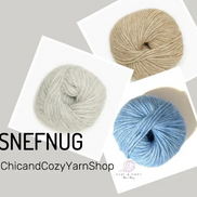 CaMaRose Snefnug Naturals Yarn Soft Timeless Neutral Yarn Scandinavian Style Yarn Earthy Colors for Knitting and Crochet Garments Handmade Gifts