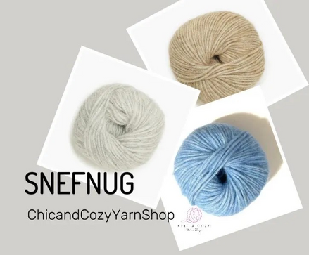 CaMaRose Snefnug Naturals Yarn Soft Timeless Neutral Yarn Scandinavian Style Yarn Earthy Colors for Knitting and Crochet Garments Handmade Gifts