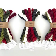Christmas Yarn Red Green Holiday Cheer Woolstok Bundle Christmas Tree Knit Decor Ornament Garland Holiday Gift Craft Festive Handmade Present Wrapping Accents