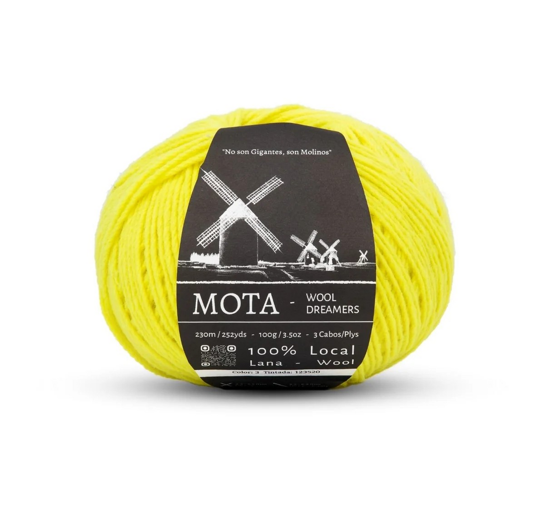Mota Merino and Manchego Wool by Wooldreamers 100g DK Worsted Weight Mute Tones and Bright Colors Made in Spain Non Superwash Wool