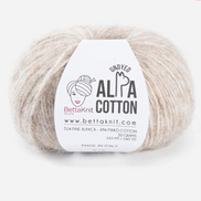 Alpaca Cotton Yarn Airy Blown Yarn Light and Soft Wool Fluffy Yarn for Sweaters Shawls Sport DK Weight Alpa Cotton by BettaKnit Italian Wool