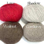 Baby Alpaca Silk Merino Wool Yak Blend Best Alternative for Mohair by Holst Garn Lucia Luxurious Lace Yarn Trendy Colors Replacement Mohair Comfort Colors Not Shed
