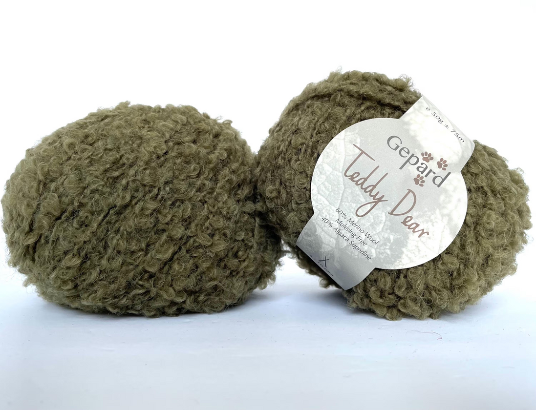 Teddy Yarn Soft Looped Gepard Boucle Yarn for Knitting Crochet Project Super Bulky Weight Gift Idea Baby Outfit Sweater Cardigan Scarf Hat