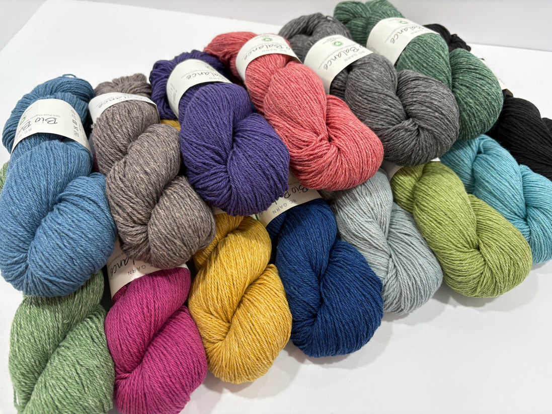 Bio Balance Cotton Wool BC Garn Sport Weight Textured Lace Cable Colorwork Organic Yarn Eco-friendly Breathable 4 Seasons Yarn Spring Summer Fall Winter