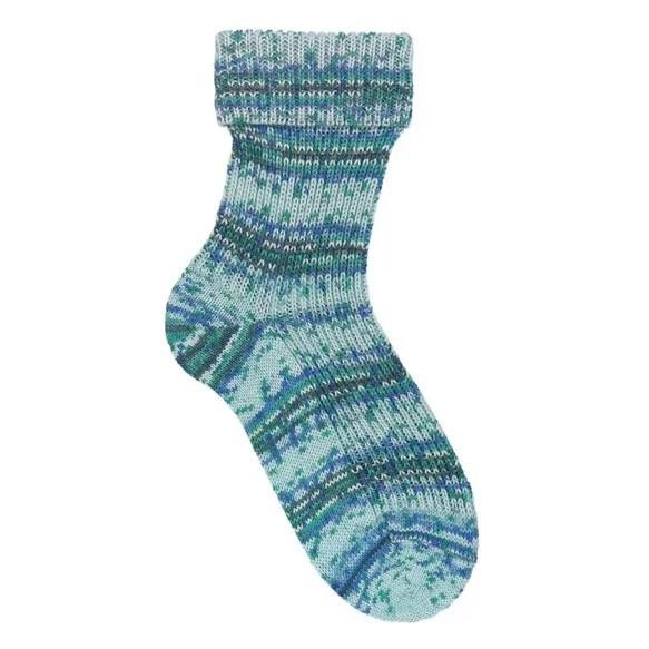 Sock Yarn Opal Wool and Nylon Yarn Sock Fingering Weight for Knitters and Crocheters Multicolor Wool Ideal for Family Holiday Gifts Soft Wool Memory Funny Fruits Crazy Waters Collections