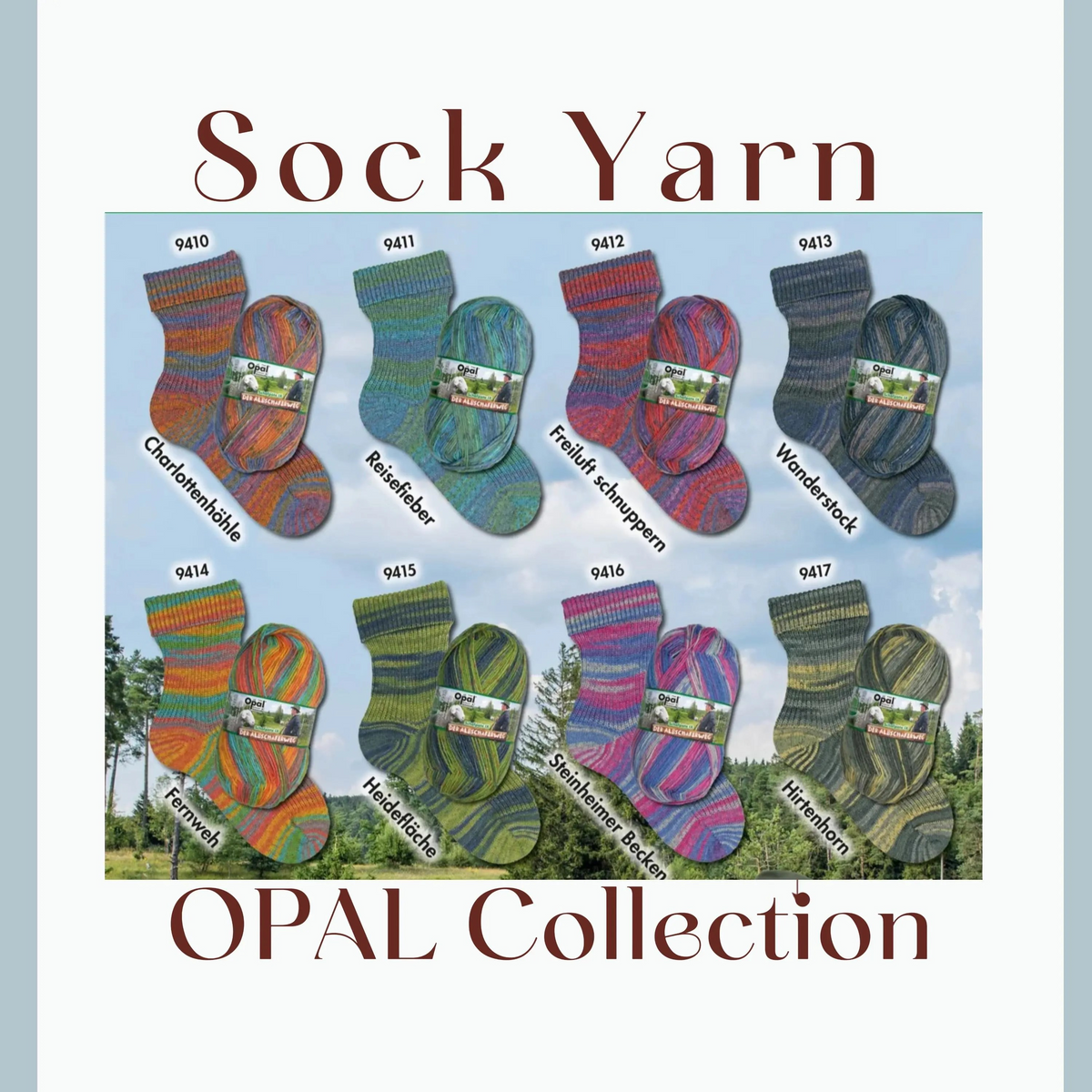 Sock Yarn Opal Collection Durable Quality Yarn Super Wash Wool for Crochet Baby Blanket and Handmade Knits
