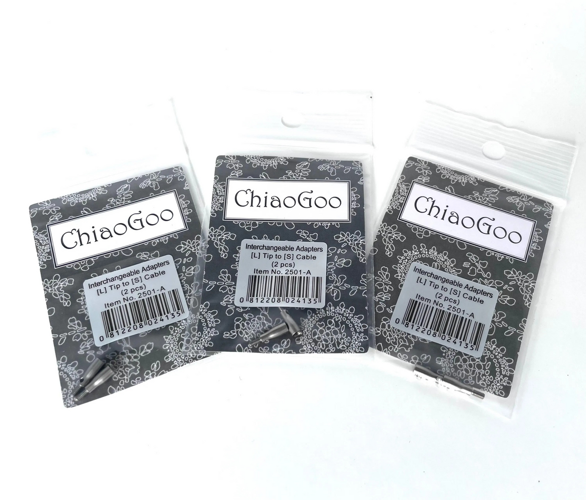 Chiaogoo Adapter Knitting Cable Connector Size Small Large Joiner End Cap Cable End Stopper Interchangeable Adapter Pack Tool Accessory Set