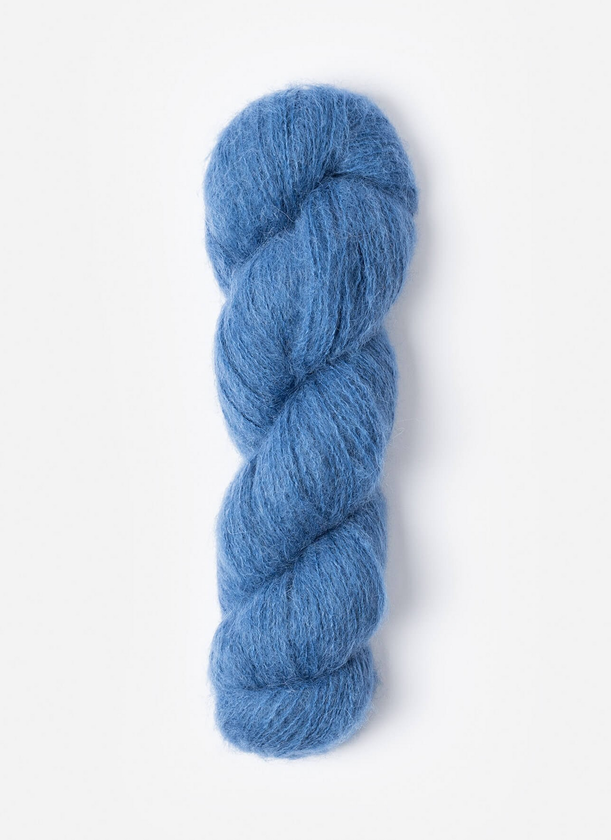 Suri Alpaca Yarn Brushed Suri Alpaca Hand Dyed Alternative Mohair Substitute Blue Sky Prairie Lace Bulky Gift Idea Knit Crochet Yarn 50g