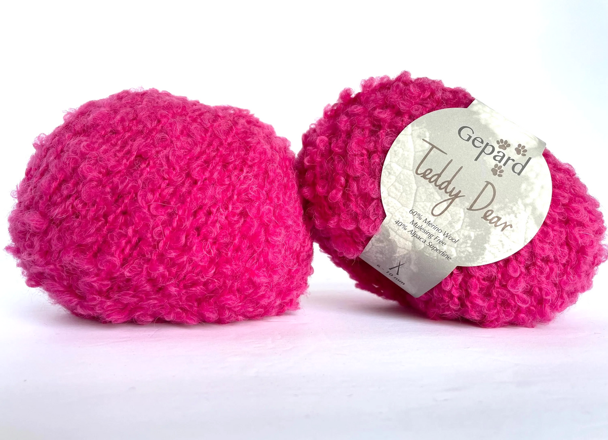 Teddy Yarn Soft Looped Gepard Boucle Yarn for Knitting Crochet Project Super Bulky Weight Gift Idea Baby Outfit Sweater Cardigan Scarf Hat