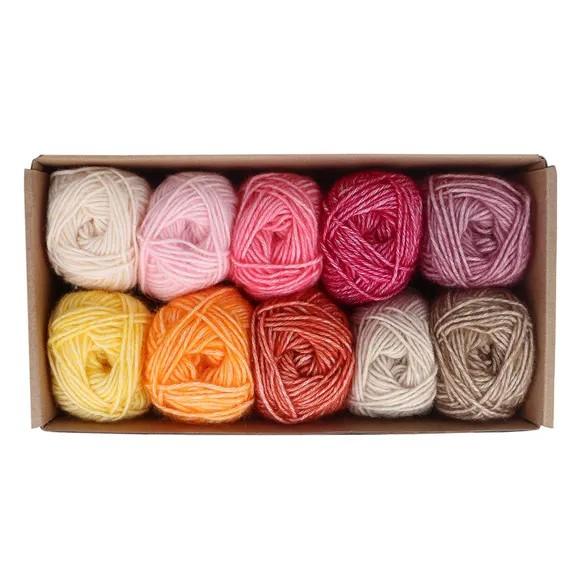 Scheepjes Color Pack Stone Washed Sport Yarn Set Gift Boxes Softfun Cotton Acrylic DK Schachenmayr Catania Baby Box Gift for Crochet Lover and Knitter Beginner Friendly and Holiday Gifting