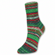 Sparkle Sock Yarn Christmas Color Yarn Metallic Festive Handmade Crochet Blanket Holiday Knits Gift Everyone Christmas Day Present Rellana