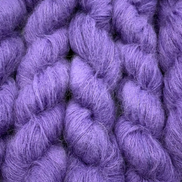 Suri Alpaca Silk Hand Dyed Mohair Alternative Sensitive Skin Option Purple Knit Lace Yarn Halo Tonal Unique Soft One Of A Kind Crochet Wool