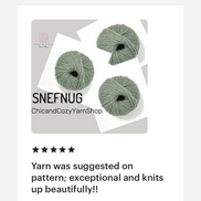 Snefnug By CaMaRose Yarn Merino Baby Alpaca Cotton Yarn Airy and Plump Yarn Bulky Weight Super Soft Yarn Perfect for Cardigans and Sweaters