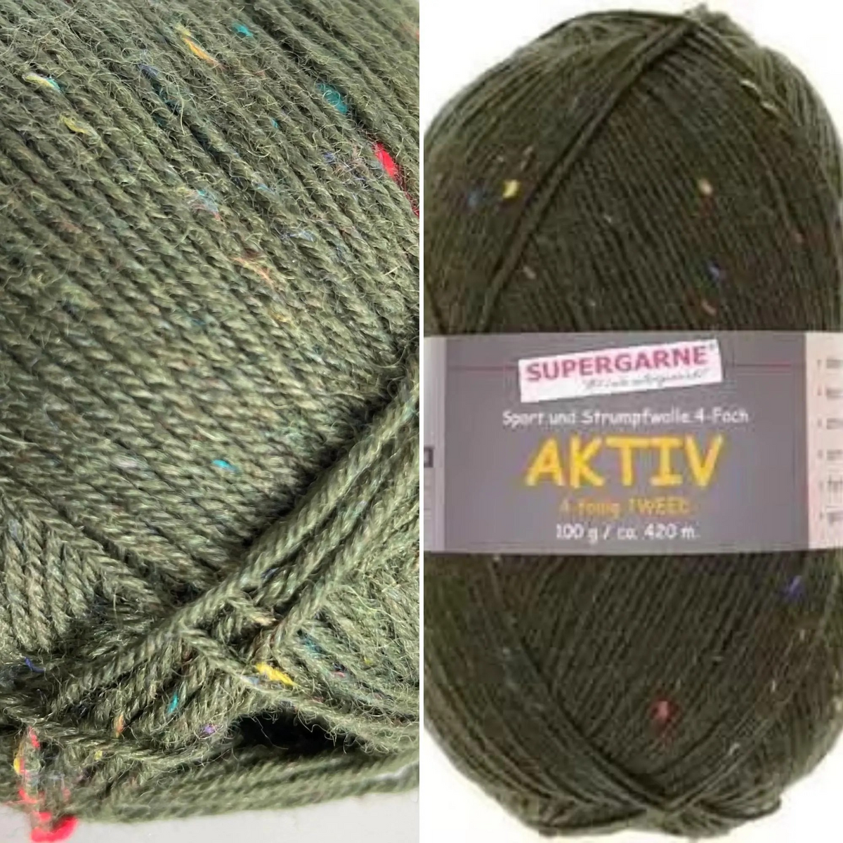 Tweed Yarn Fingering Light Wool Speckle Tweed Sock Yarn Aktiv Sweater Sock Shawl Glove Hat Scarf Garment Baby Blanket Great for Sock Knitting