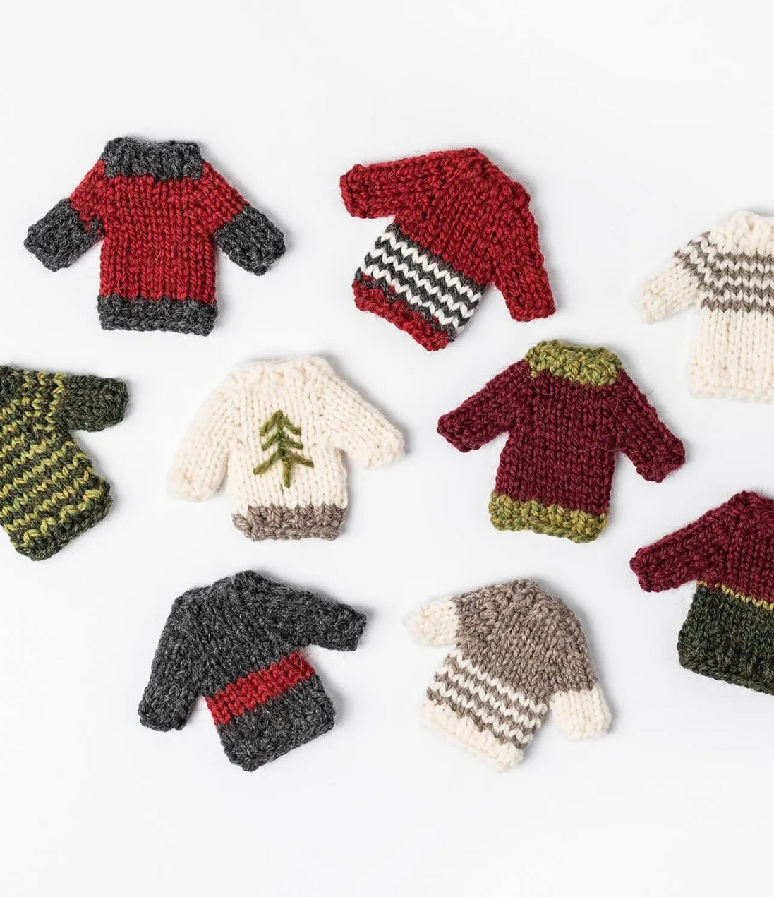 Christmas Yarn Red Green Holiday Cheer Woolstok Bundle Christmas Tree Knit Decor Ornament Garland Holiday Gift Craft Festive Handmade Present Wrapping Accents