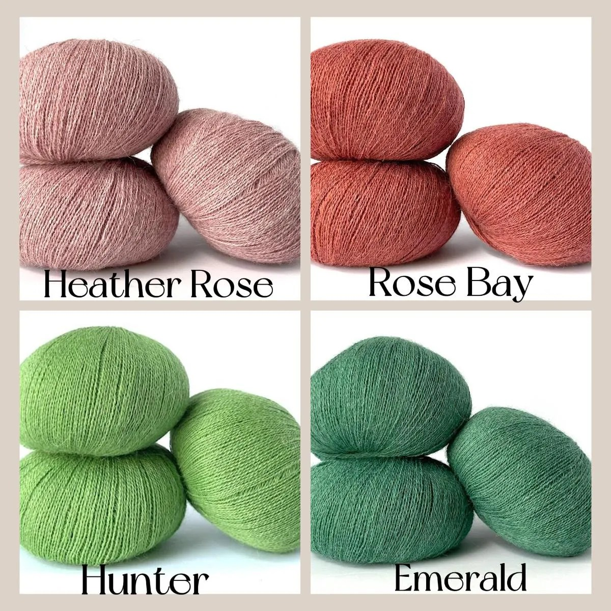 Holst Garn Titicaca Yarn is a Lace Weigh Plump Fluffy Alpaca with Soft Halo Ideal for Mohair Replacement in many colors like Pink Green Red Gray Blue Beige White Purple Brown