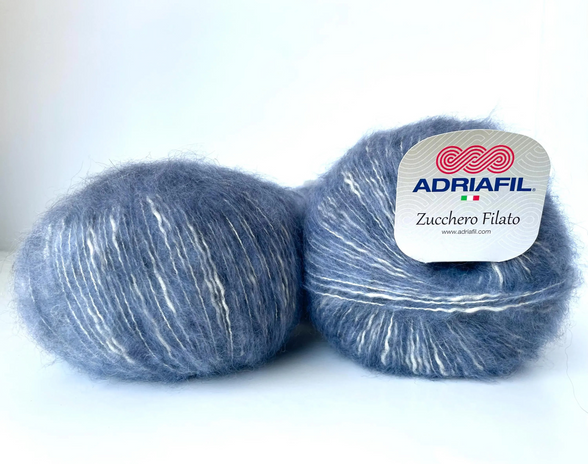 Fluff Yarn Quality Wool Knitting Crochet DK Worsted Bulky Solid Colors and Bicolor Effect Yarn Light Fun Sweater Posh Casual Cardigan Gift Knit Project Crochet Garment Zucchero Filato by Adriafil
