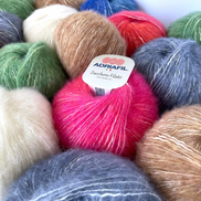 Fluff Yarn Quality Wool Knitting Crochet DK Worsted Bulky Solid Colors and Bicolor Effect Yarn Light Fun Sweater Posh Casual Cardigan Gift Knit Project Crochet Garment Zucchero Filato by Adriafil
