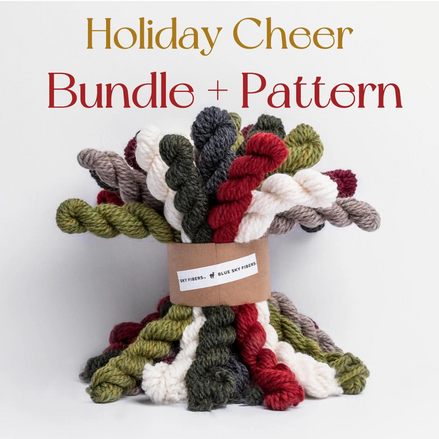 Christmas Yarn Red Green Holiday Cheer Woolstok Bundle Christmas Tree Knit Decor Ornament Garland Holiday Gift Craft Festive Handmade Present Wrapping Accents