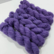 Suri Alpaca Silk Hand Dyed Mohair Alternative Sensitive Skin Option Purple Knit Lace Yarn Halo Tonal Unique Soft One Of A Kind Crochet Wool