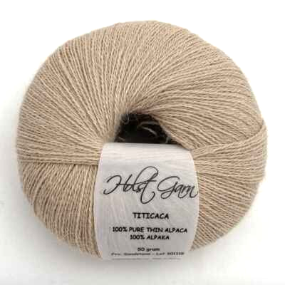 Holst Garn Titicaca Yarn is a Lace Weigh Plump Fluffy Alpaca with Soft Halo Ideal for Mohair Replacement in many colors like Pink Green Red Gray Blue Beige White Purple Brown