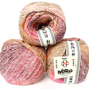 Noro Akari Yarn Wool Silk Cotton Mohair Heirloom Quality Wool 1 Skein Project Colorwork Knit Shawl Crochet Blanket Noro Akari Solo Japanese Yarn
