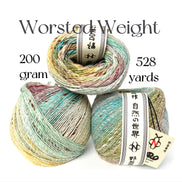 Noro Akari Yarn Wool Silk Cotton Mohair Heirloom Quality Wool 1 Skein Project Colorwork Knit Shawl Crochet Blanket Noro Akari Solo Japanese Yarn