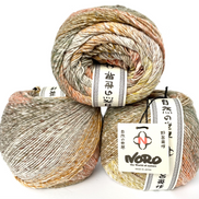 Noro Akari Yarn Wool Silk Cotton Mohair Heirloom Quality Wool 1 Skein Project Colorwork Knit Shawl Crochet Blanket Noro Akari Solo Japanese Yarn