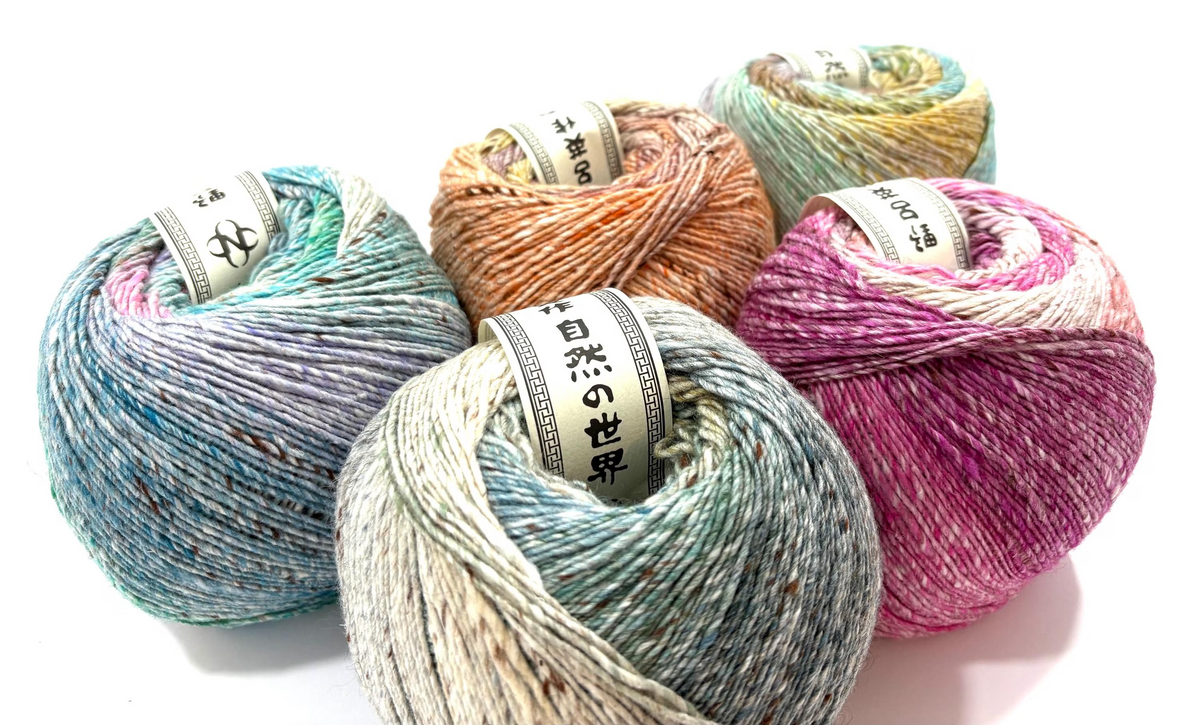 Noro Akari Yarn Wool Silk Cotton Mohair Heirloom Quality Wool 1 Skein Project Colorwork Knit Shawl Crochet Blanket Noro Akari Solo Japanese Yarn