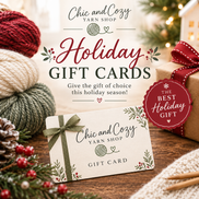 Christmas Gift Card for Crocheter Best Gift for Knitter Gift for Spinners Yarn Shop Gift Card Digital Christmas Gift Card