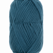 Bulky Weight Yarn 100% Merino Wool Super Bulky Yarn Weight 6 Chunky Natural Wool Yarn for Knitting & Crochet Quick Project Yarn. A single ball of thick, textured yarn in a muted teal blue color, isolated on a solid white background.