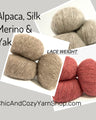 Baby Alpaca Silk Merino Wool Yak Blend Best Alternative for Mohair by Holst Garn Lucia Luxurious Lace Yarn Trendy Colors Replacement Mohair Comfort Colors Not Shed