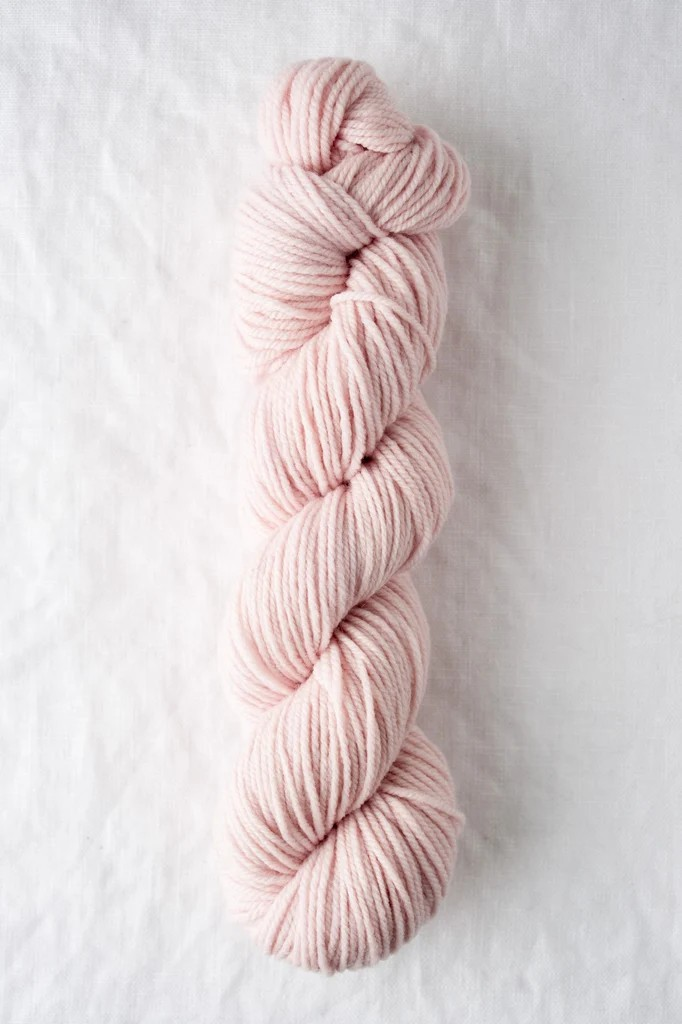 Quince and Co Chickadee Yarn Sport DK Weight Soft Plump American Wool Non-Super Wash Delicate Spun Yarn White Pink Red Blue Green Gray Yellow Heather Colors is perfect for your next cozy and colorful knitting project