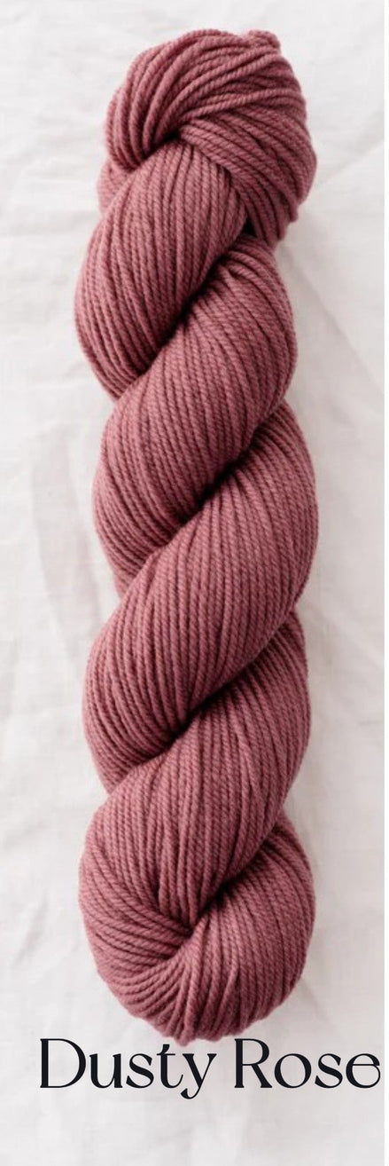 Quince and Co Chickadee Yarn Sport DK Weight Soft Plump American Wool Non-Super Wash Delicate Spun Yarn White Pink Red Blue Green Gray Yellow Heather Colors is perfect for your next cozy and colorful knitting project