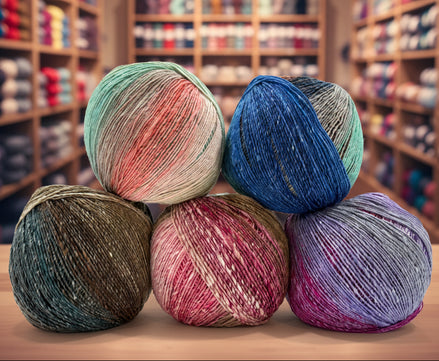 Noro Mebuki Silk Wool Viscose Yarn Knit Crochet All Seasons Breathable Japanese Inspiration Quality Natural Fiber Garter Design Slow Fashion