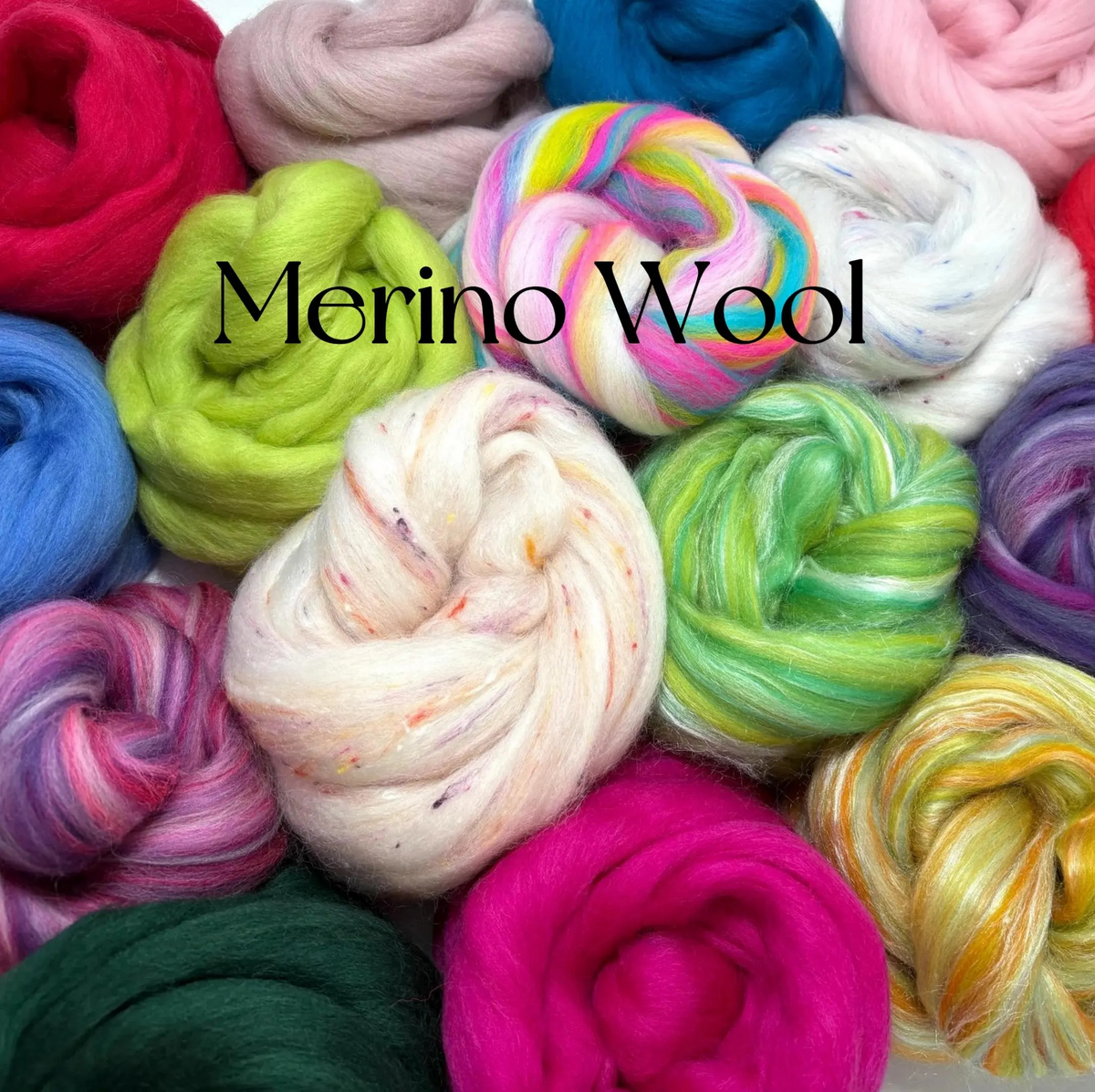 Merino Wool Roving for Spinning Fiber Combed Merino Top 23 Micron Solid Colors for Felting Weaving Needle Wet Felting Fiber 3D Art Jumbo Knitting and Crochet