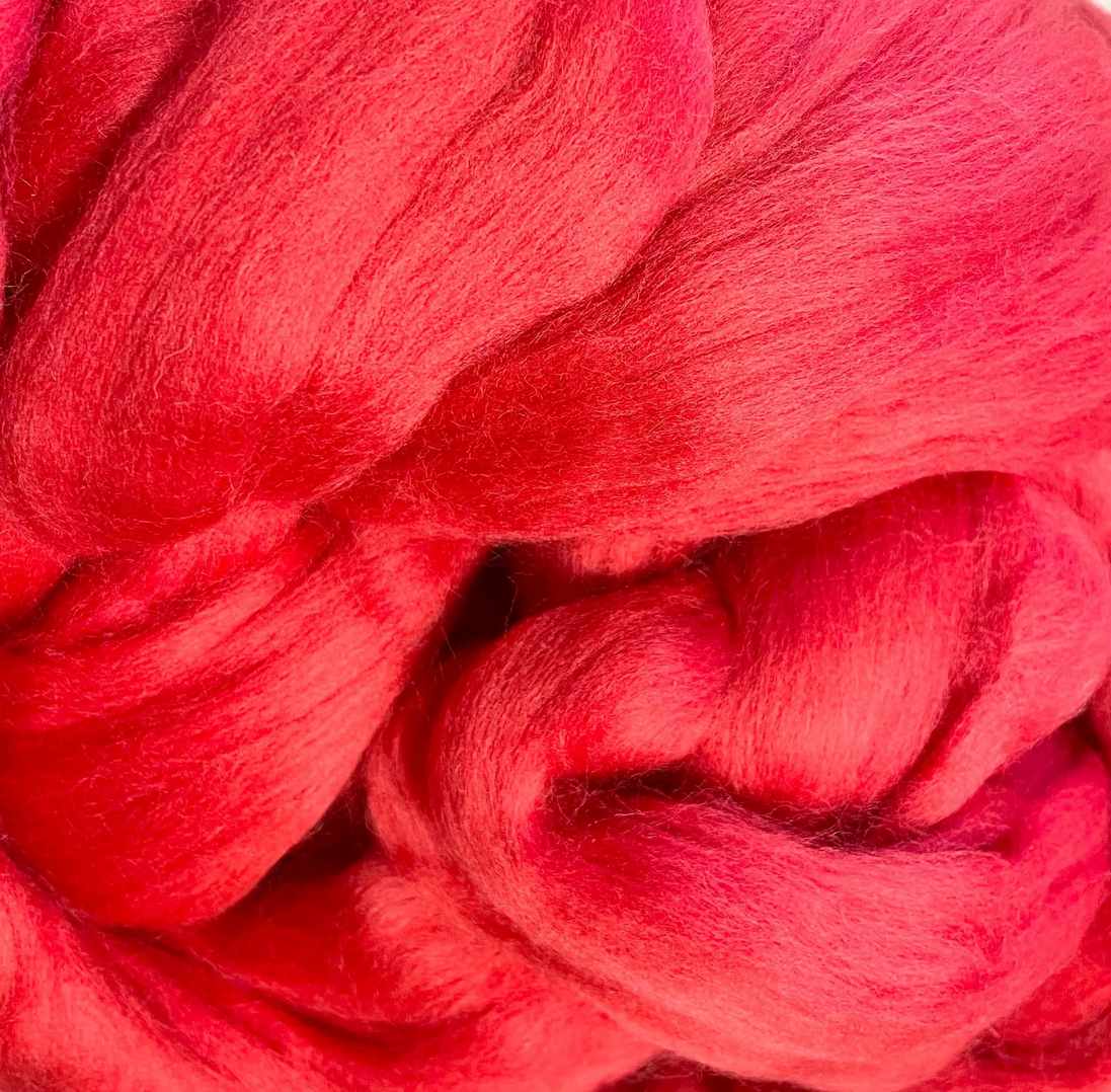 Merino Wool Roving for Spinning Fiber Combed Merino Top 23 Micron Solid Colors for Felting Weaving Needle Wet Felting Fiber 3D Art Jumbo Knitting and Crochet