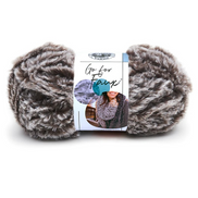 Go For Faux Yarn by Lion Brand Super Bulky Yarn Cozy Throw Blanket Chunky Scarf Mittens Hats Pet Bed Luxurious Home Decor Yarn for fast plush handmade gifts Beginner Friendly Yarn