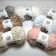 Go For Faux Yarn by Lion Brand Super Bulky Yarn Cozy Throw Blanket Chunky Scarf Mittens Hats Pet Bed Luxurious Home Decor Yarn for fast plush handmade gifts Beginner Friendly Yarn