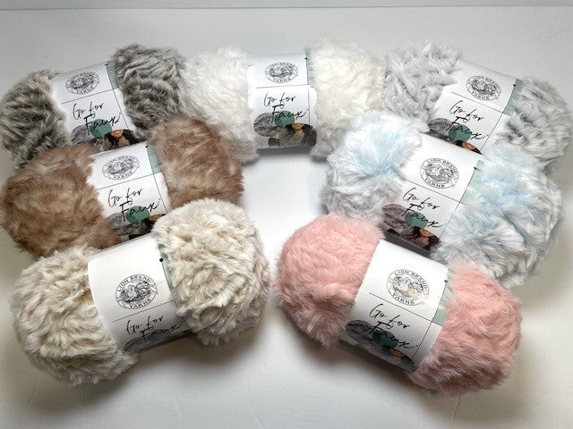 Go For Faux Yarn by Lion Brand Super Bulky Yarn Cozy Throw Blanket Chunky Scarf Mittens Hats Pet Bed Luxurious Home Decor Yarn for fast plush handmade gifts Beginner Friendly Yarn